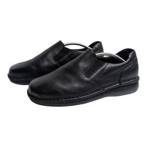 Propet Galway Men’s Black Diabetic Loafers Slip-On Comfort Shoes, 10